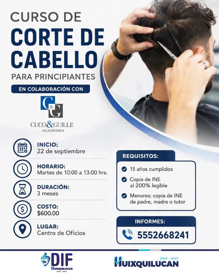 Curso de Corte de Cabello para Principiantes con Academia Cuco & Guille