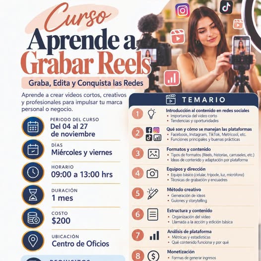 Curso Aprende a Grabar Reels