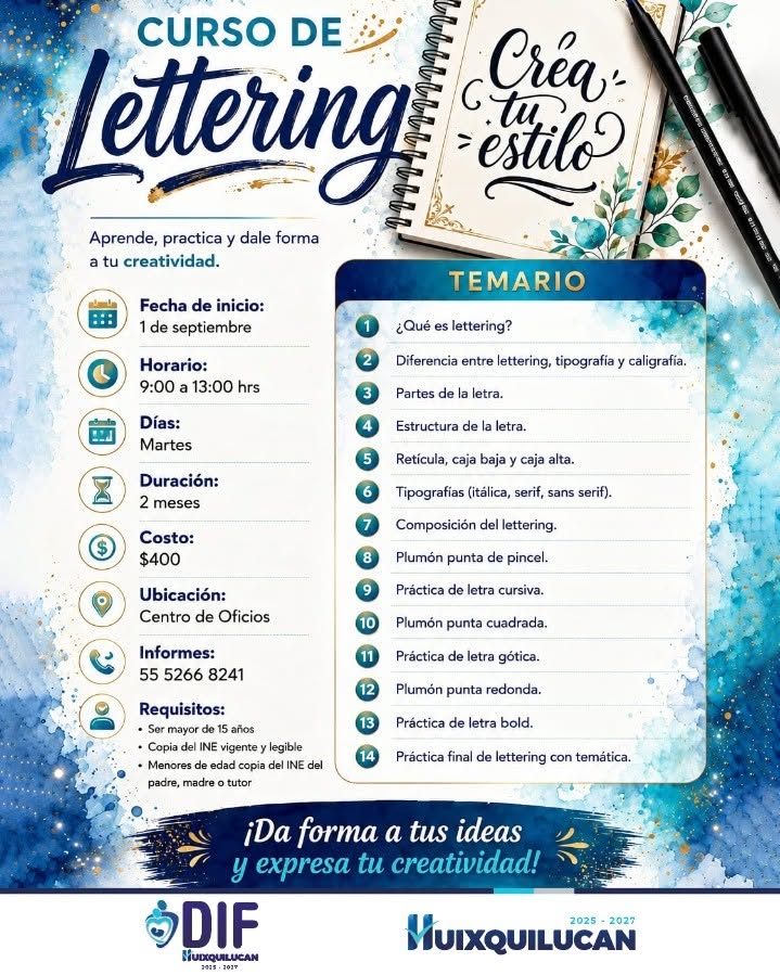 Curso de Lettering en el Centro de Oficios