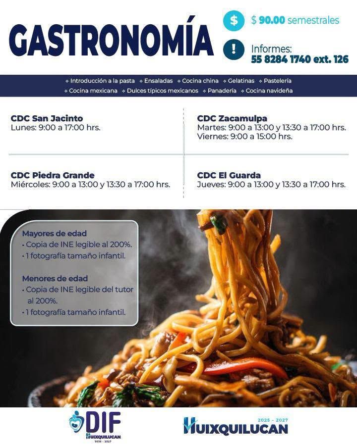 Curso de Gastronomía