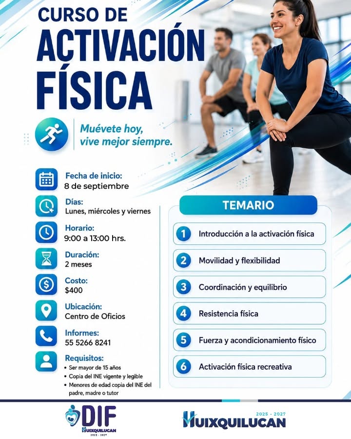 Curso de Activación Física en el Centro de Oficios