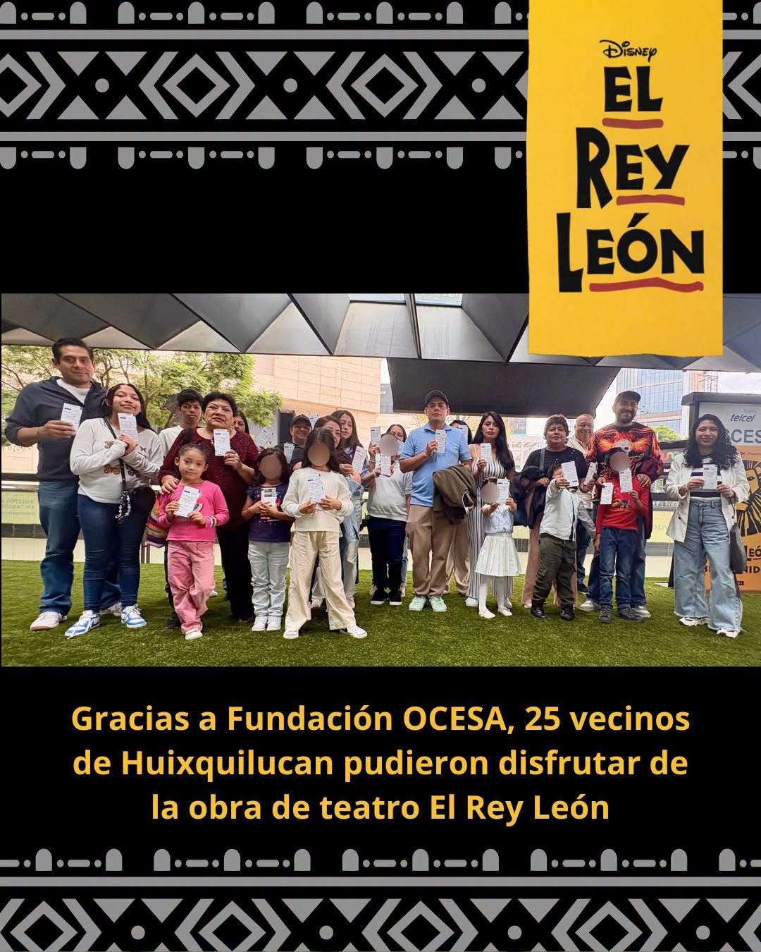 Vecinos de Huixquilucan disfrutan de El Rey León